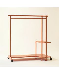 Laurel Brook Empty Garment Rack - Terracotta (synthetic illustration; no displayed measurements)