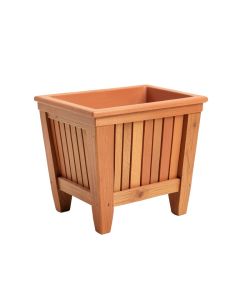 Pine Crest Empty Raised Planter - Terracotta