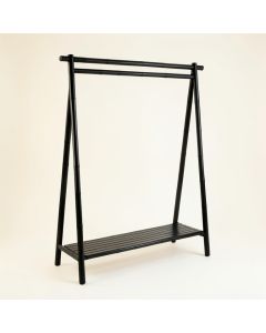 Vale Arc Empty Garment Rack - Black (synthetic illustration; no displayed measurements)