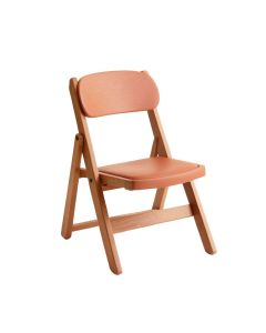 Wren Crest Folding Outdoor Chair - Terracotta