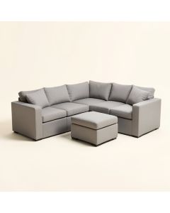 Merlyn 6 Piece Sectional Seating Group With Cushions (synthetic illustration; no displayed measurements)