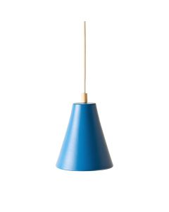 River Dale Pendant Light Suspended From One Plain Cable - Blue