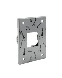 Music Note And Clarinet 1-Gang Toggle Light Switch Wall Plate (synthetic illustration; no displayed measurements)