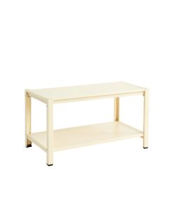 Juniper Crossing Narrow Outdoor Storage Bench - Cream