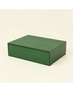 Moss Crest Desktop Monitor Riser - Green (synthetic illustration; no displayed measurements)