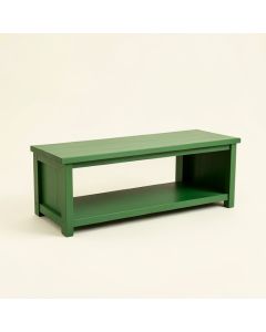 Rowan Dale Narrow Outdoor Storage Bench - Green (synthetic illustration; no displayed measurements)