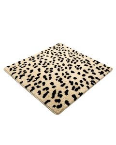 Grady Animal Print Tufted Wool Beige/Black Area Rug