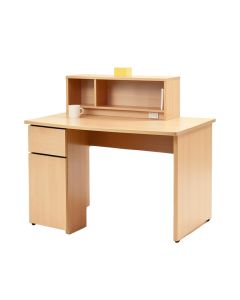Amanda Mission Writing Desk With Hutch
