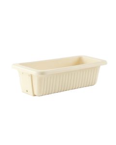 Aspen Branch Empty Railing Planter With Integral Brackets - Ivory