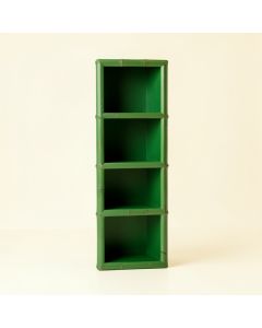Cedar Bend Narrow Cubby Tower - Green (synthetic illustration; no displayed measurements)