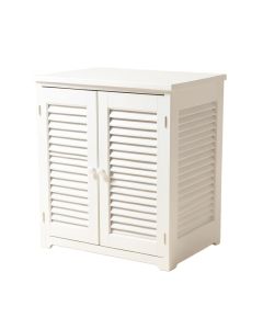 Louvered Front Cabinet Laundry Hamper