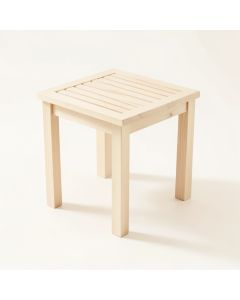 Reed Bridge Compact Balcony Table - Ivory (synthetic illustration; no displayed measurements)