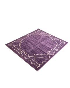 Rodrigue Geometric Purple Area Rug (synthetic illustration; no displayed measurements)