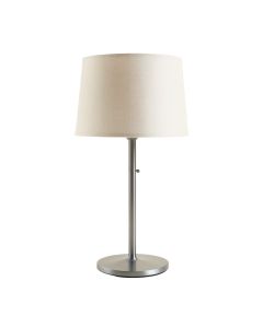Meadow Branch Table Lamp With A Plain Fabric Shade - Gray