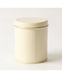 Olive Crest Storage Canister With Lid - Cream (synthetic illustration; no displayed measurements)