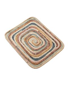 Supriya Abstract Hand Braided Cotton Multi Color Rug (synthetic illustration; no displayed measurements)