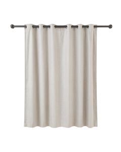 Fernandes Distressed Solidsemi-Sheer Tab Top Single Curtain Panel
