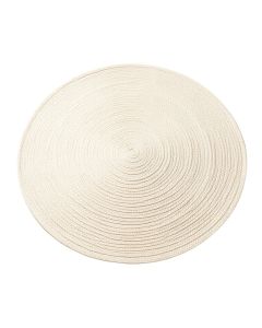 Rowan Bend Round Area Rug - Cream