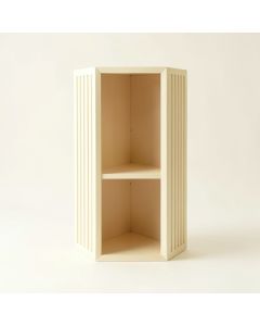 Field Dale Narrow Cubby Tower - Cream (synthetic illustration; no displayed measurements)