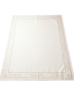 Birch Branch Rectangular Area Rug - White (synthetic illustration; no displayed measurements)