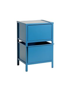 Rowan Crossing Freestanding Pull-Out Hamper Cabinet - Blue