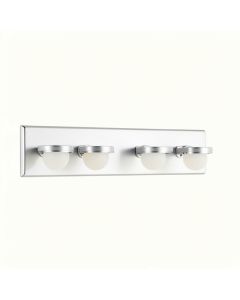 Oakman 4-Light Dimmable Chrome Vanity Light (synthetic illustration; no displayed measurements)