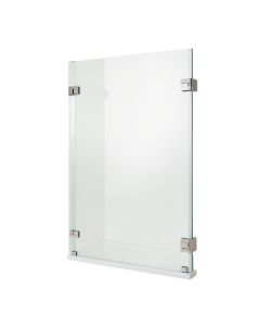 Rialto 34 '' W X 58 '' H Hinged Frameless Tub Door