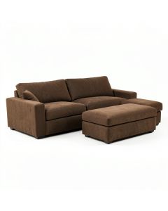 Floresha 81 '' Wide Reversible Sofa & Chaise With Ottoman (synthetic illustration; no displayed measurements)