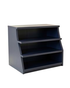 Juniper Dell Desktop Shelving Unit - Navy (synthetic illustration; no displayed measurements)