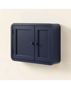 Lake Crest Wall-Mounted Entry Cabinet - Navy (synthetic illustration; no displayed measurements)