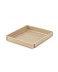 Cove Branch Empty Under-Desk Cable Tray - Beige (synthetic illustration; no displayed measurements)
