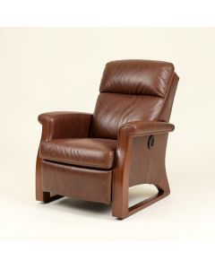 Leonie 35 '' Wide Faux Leather Manual Wing Chair Recliner (synthetic illustration; no displayed measurements)