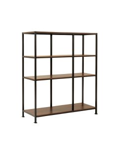 Elkan 70.8 '' X 70.8 '' Steel Etagere Bookcase (synthetic illustration; no displayed measurements)