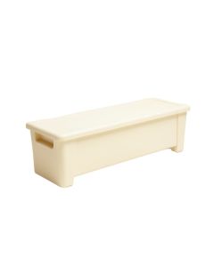 Bay Brook Narrow Outdoor Storage Bench - Ivory