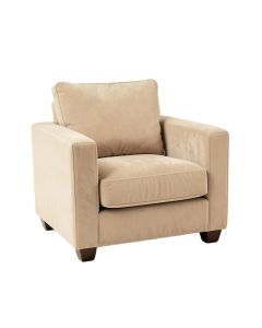 Alder Bridge Upholstered Armchair - Beige (synthetic illustration; no displayed measurements)