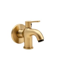 Circular Brass Handle Vessel Sink Bathroom Faucet (synthetic illustration; no displayed measurements)