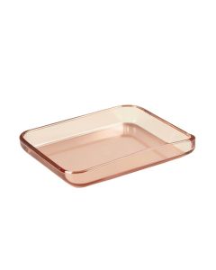 Guntis Rose Gold Home Clear Acrylic Vanity Tray