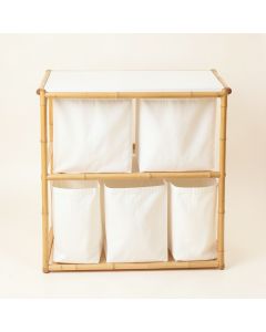 Holly Canyon Laundry Sorting Station With Plain Removable Bags - White (synthetic illustration; no displayed measurements)