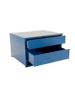Aspen Bridge Small-Parts Storage Drawer Cabinet - Blue (synthetic illustration; no displayed measurements)