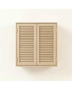 Rowan Dell Wall-Mounted Laundry Cabinet - Beige (synthetic illustration; no displayed measurements)