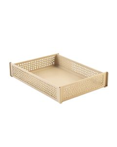 Ridge Bridge Empty Under-Desk Cable Tray - Beige (synthetic illustration; no displayed measurements)