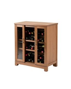 Silvia Bar Cabinet With 15 Bottle Wine Bar