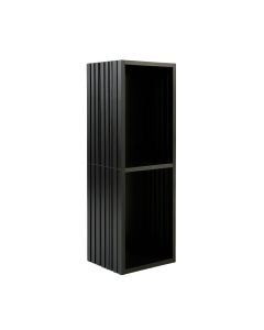 Oak Dell Narrow Cubby Tower - Black (synthetic illustration; no displayed measurements)
