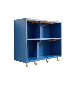 Lake Bridge Wall-Mounted Entryway Organizer Shelf - Blue (synthetic illustration; no displayed measurements)