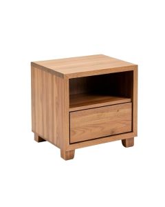 Shreffler Solid Wood End Table With Storage (synthetic illustration; no displayed measurements)