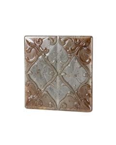 6 '' X 6 '' Glass Decorative Accent Tile In Gray/Brown (synthetic illustration; no displayed measurements)
