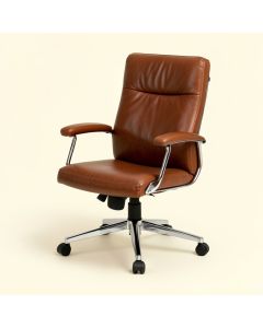 Dandor Genuine Leather Conference Chair (synthetic illustration; no displayed measurements)