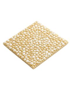 Lokahi Brume Random Sized Glass Pearl Shell Mosaic Tile In Gold