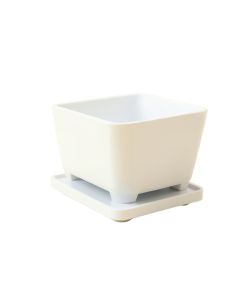 Cliff Bluff Empty Raised Planter - White (synthetic illustration; no displayed measurements)