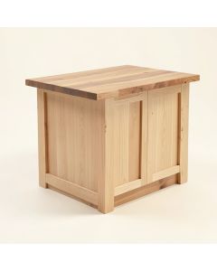 Uli Wood Kitchen Island With Butcher Block Top (synthetic illustration; no displayed measurements)